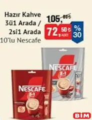 NESCAFE HAZIR KAHVE 10'LU